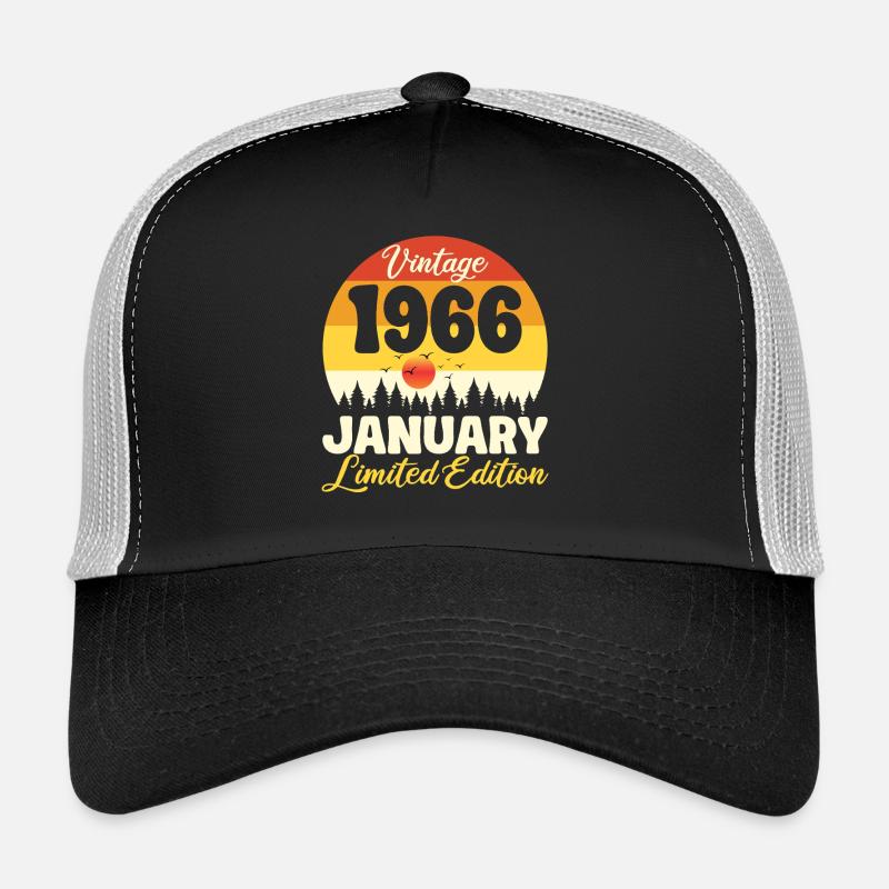 Vintage Janvier 1966 Anniversaire 1966 Rétro  Casquette trucker 