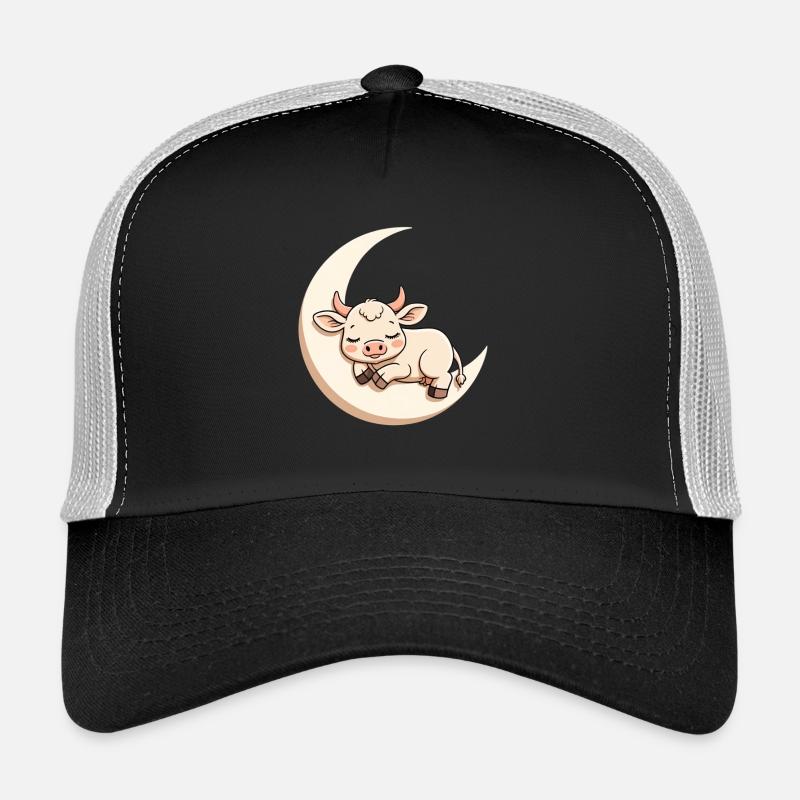 Mondkuh im Schlummer Trucker Cap