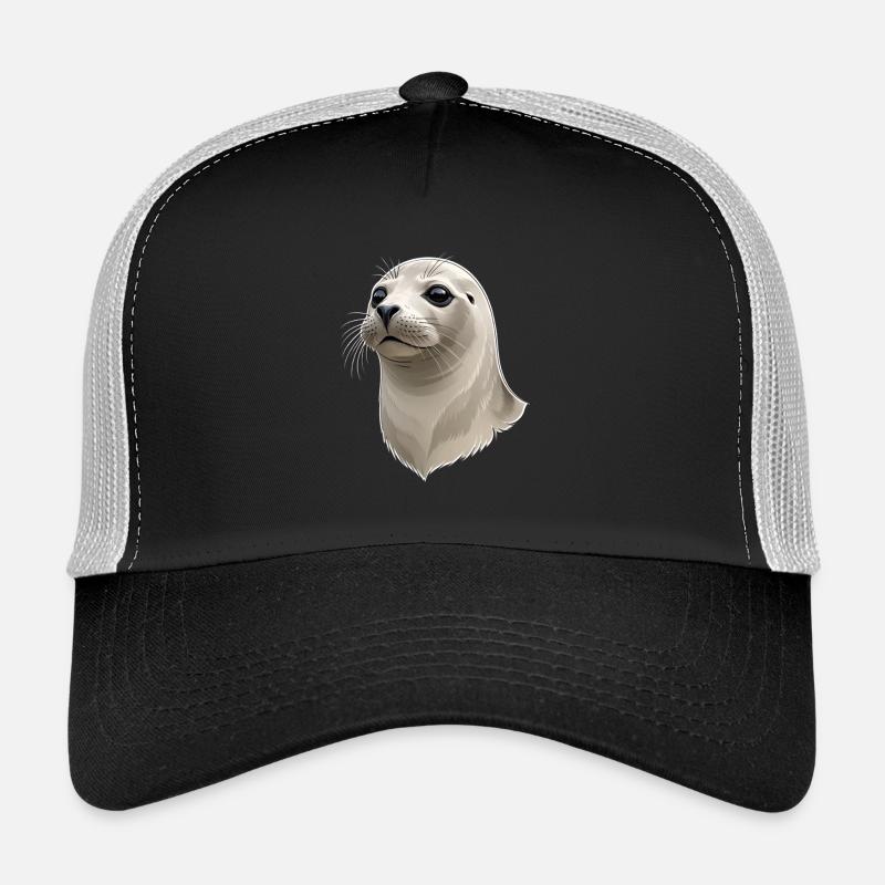Illustration de la tête de sceau Casquette trucker 