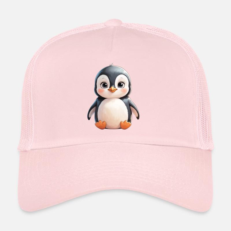Illustration du Pingouin Câlin Casquette trucker 
