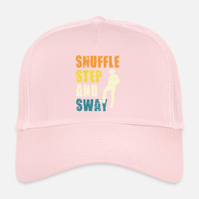 Pas et balancement en mode shuffle Casquette trucker 