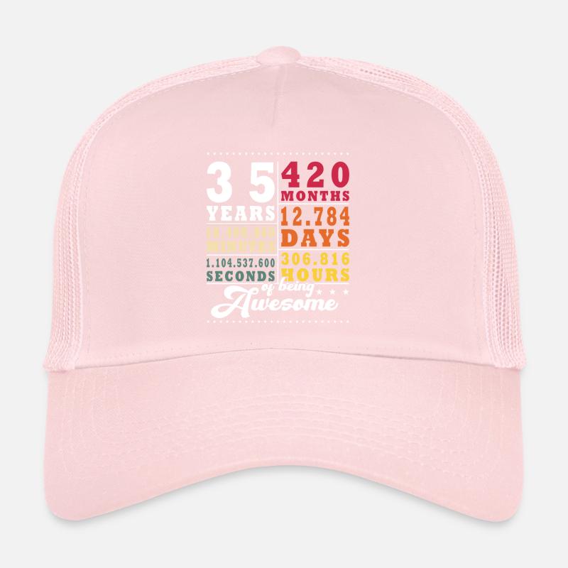 35 ans, trente-cinquième anniversaire Casquette trucker 