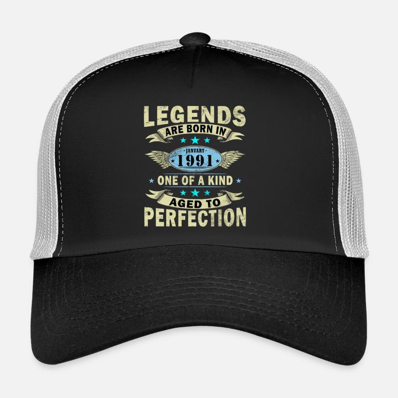 Légende du 35e anniversaire janvier 1991 Casquette trucker 