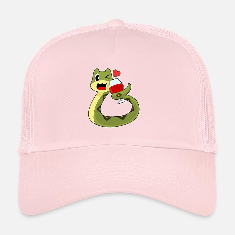 Vin rouge Snake Casquette trucker 