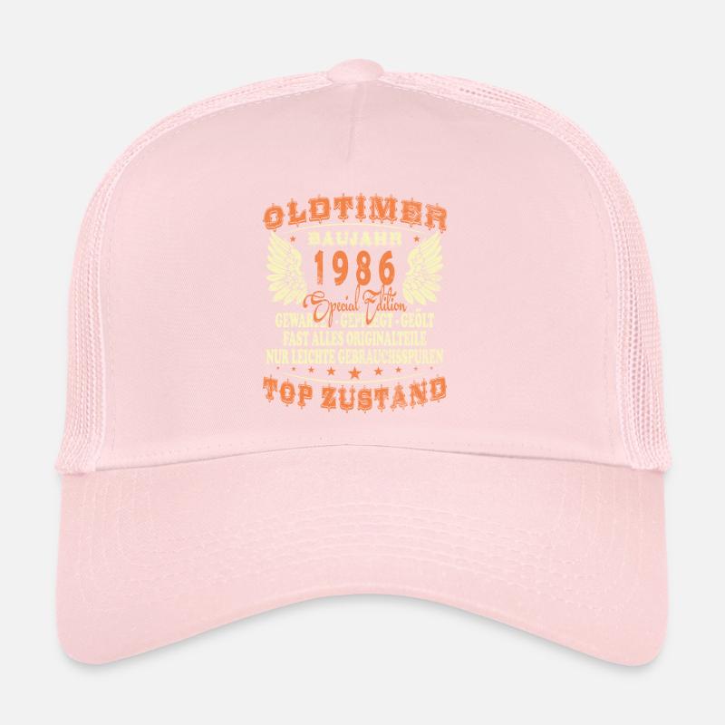 1986 Geboren Geburtstag Oldtimer Trucker Cap
