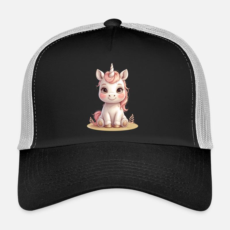 Illustration du bébé licorne doux Casquette trucker 