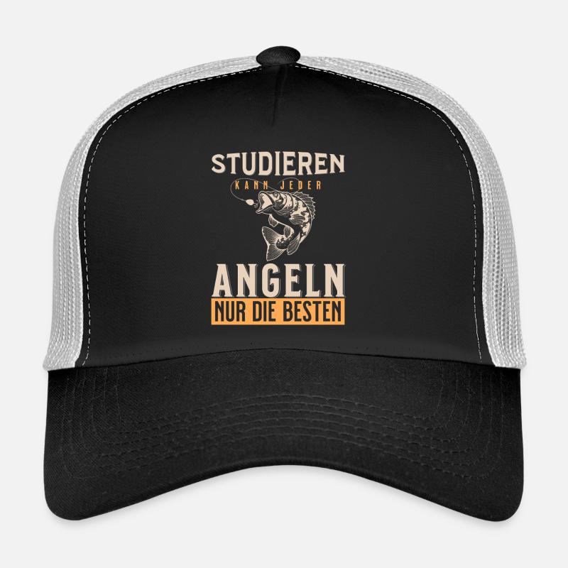 Anyone can study fishing only the best - Trucker Cap - black/stone grey