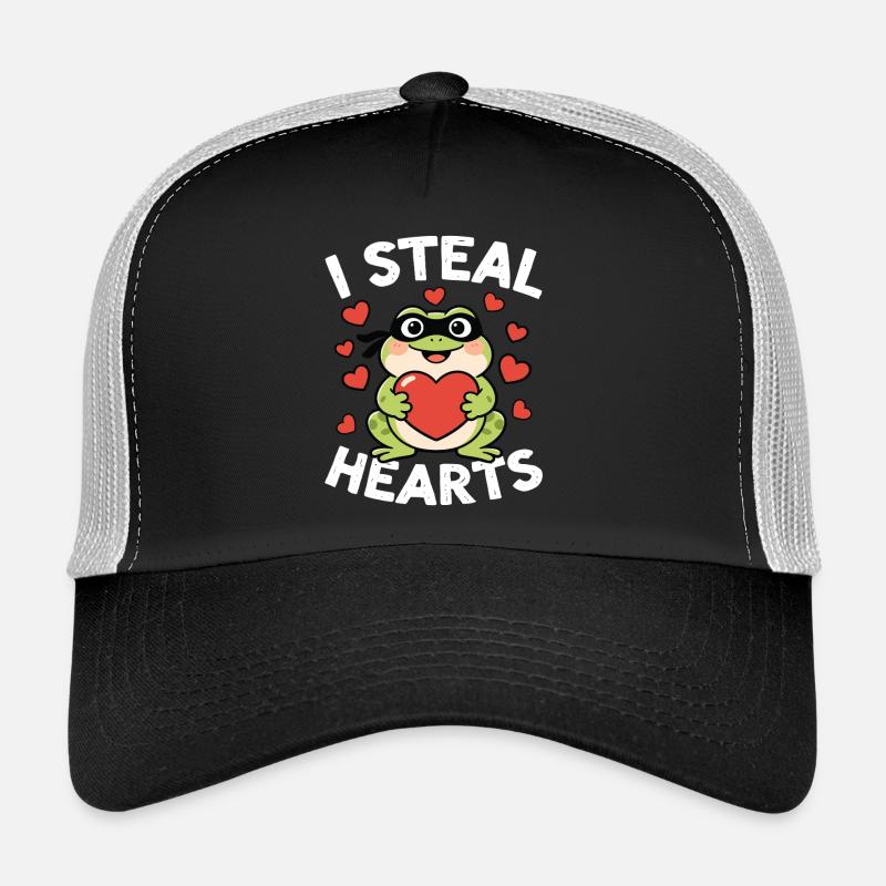 Je vole la grenouille des cœurs Casquette trucker 