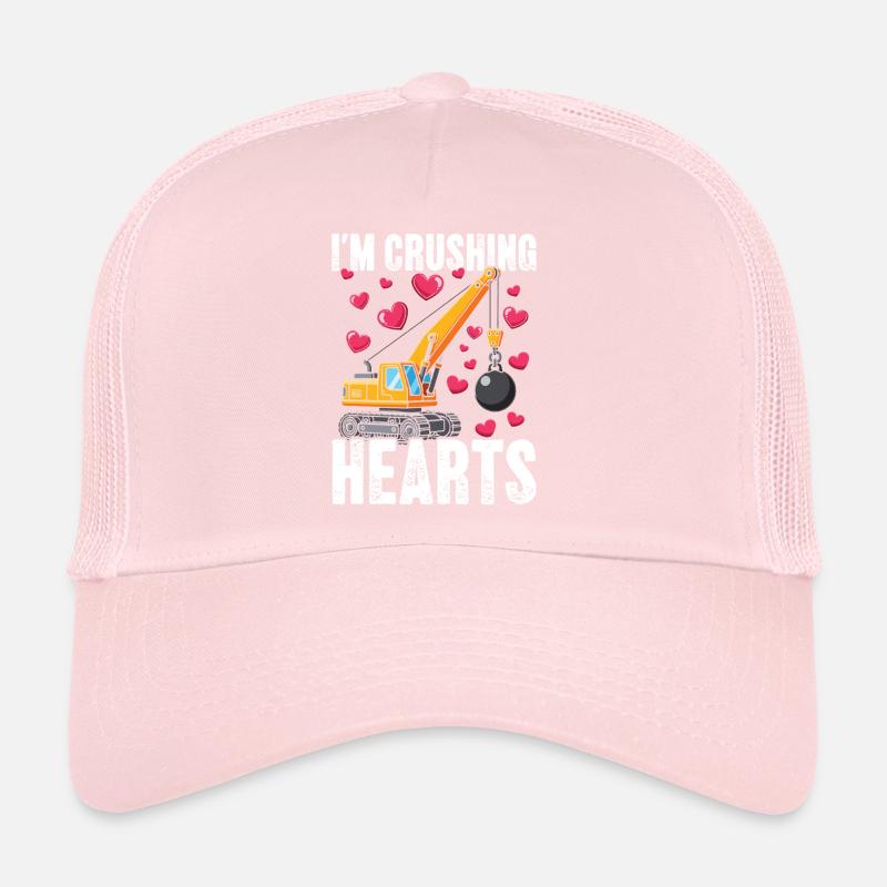 Grue de Cœurs Écrasants Casquette trucker 