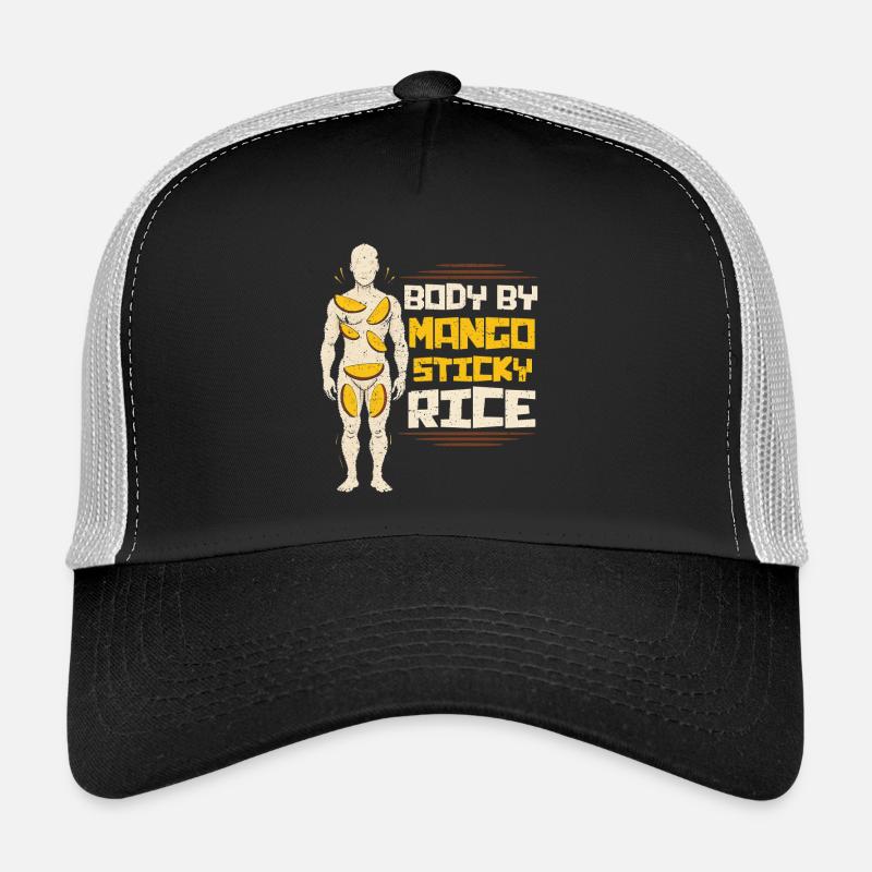 Mango Klæbrig Ris - Trucker cap - sort/stengrå