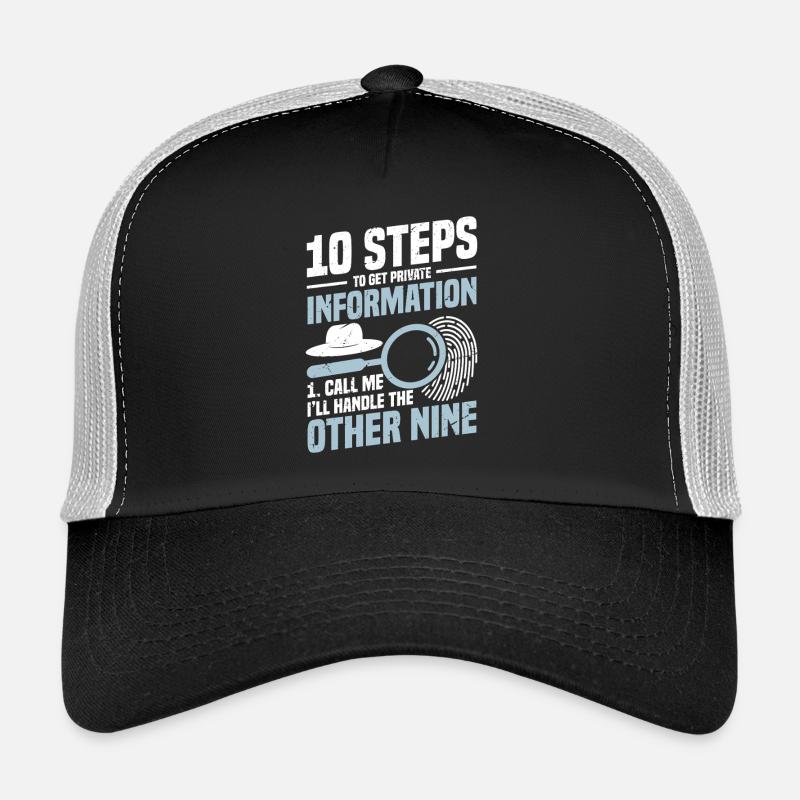  Private Detective Uniform Badge Holder Private Trucker Cap