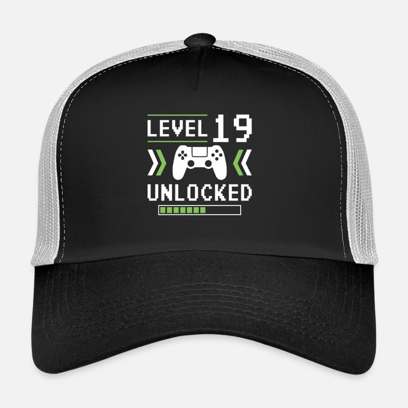 19e anniversaire Niveau 19 débloqué Casquette trucker 