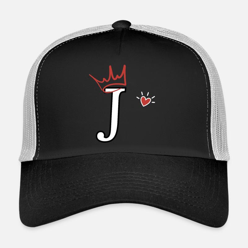 Buchstabe j Kronenherz Trucker Cap