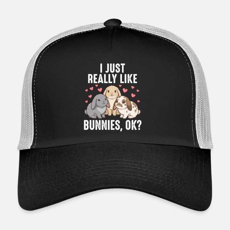 Des lapins mignons - J’aime vraiment les lapins, d’accord Casquette trucker 