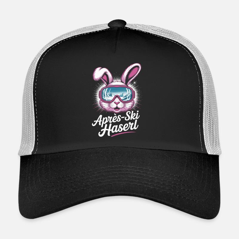 Après-ski bunny hut fun Skier ski bunny Trucker Cap