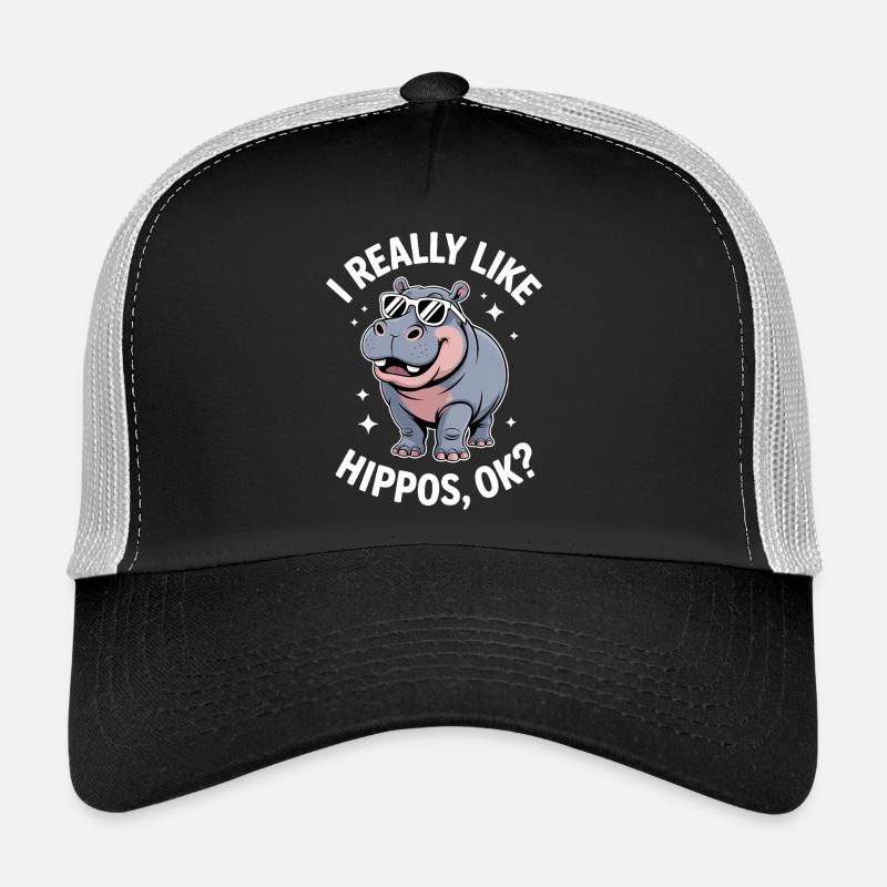 Nilpferd Sprüche Flusspferd Witz Nilpferd Geschenk Trucker Cap
