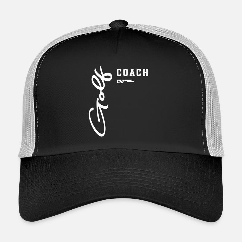 Conception de parcours Golf Coach Classic pour instructeurs Casquette trucker 