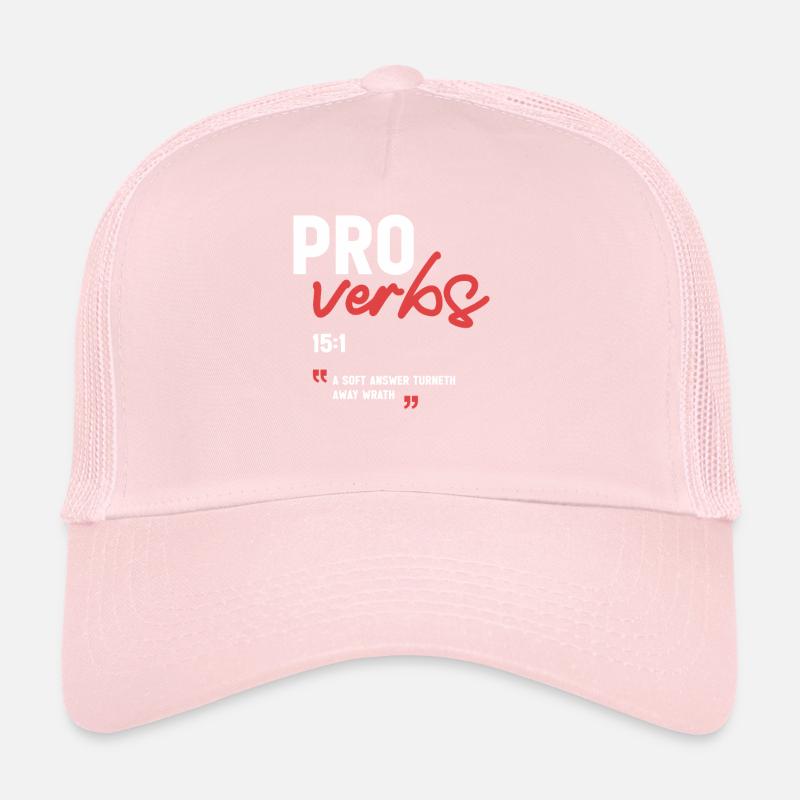 A Soft Answer Turneth Away Wrath Proverbs 15:1  Trucker Cap