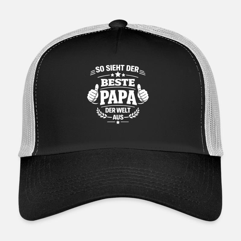 So sieht der beste Papa der Welt aus - Trucker Cap - Schwarz/Steingrau
