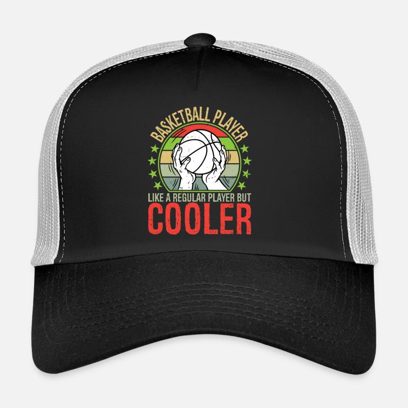 Basketball Player Like A Regular Player But Cooler - Trucker Cap - Schwarz/Steingrau
