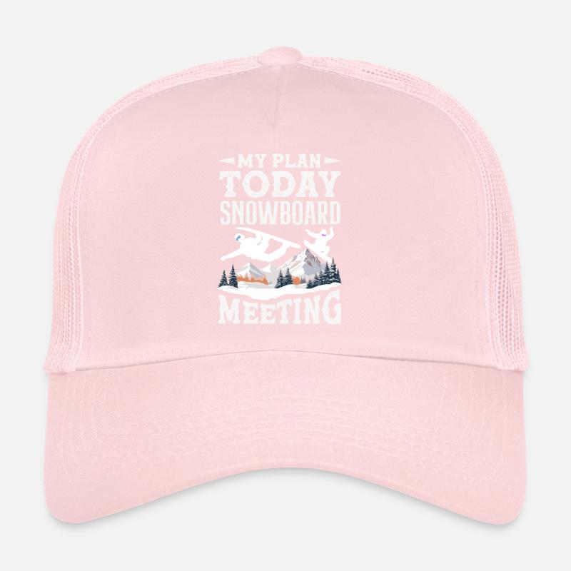 Snowboarden Snowboardtreffen Sessellift Trucker Cap