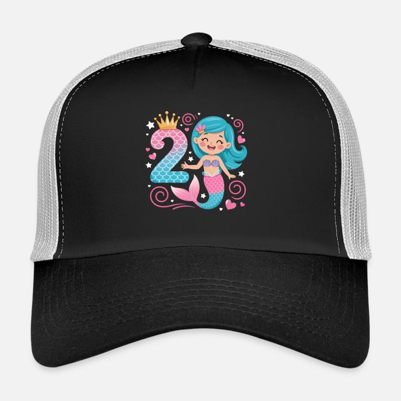 Sirène 2e anniversaire 2 ans Casquette trucker 