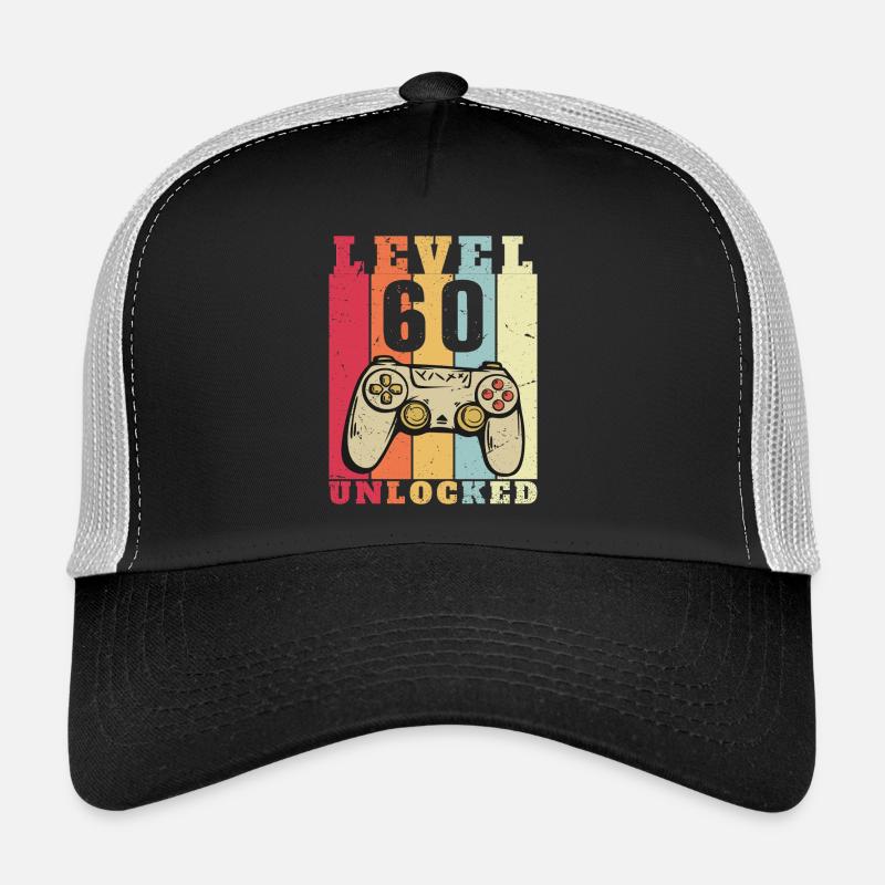 Niveau 60 complete Anniversaire 60 ans Casquette trucker 