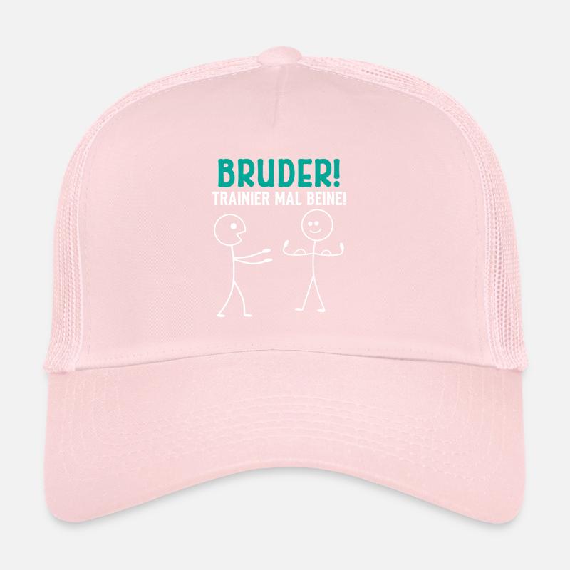 Strichmännchen BRUDER TRAINIER MAL BEINE Lustig Trucker Cap