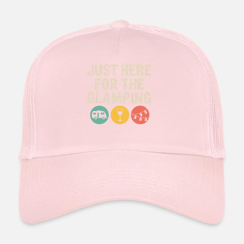 Just Here for the Glamping Trucker Cap