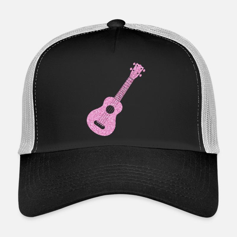 Hawaiian Ukulele Uke Diamonds Trucker Cap