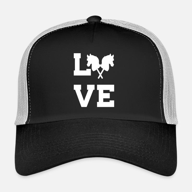 40 Amour de cheval de bataille Casquette trucker 