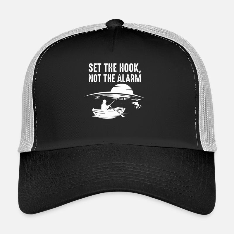 Accroche, pas l’alarme, pêcheur Spruch Casquette trucker 