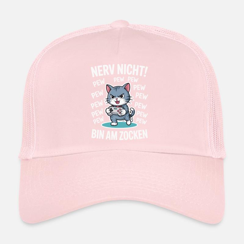 Nerve Not I'm Gambling Gamer Cat Design Trucker Cap