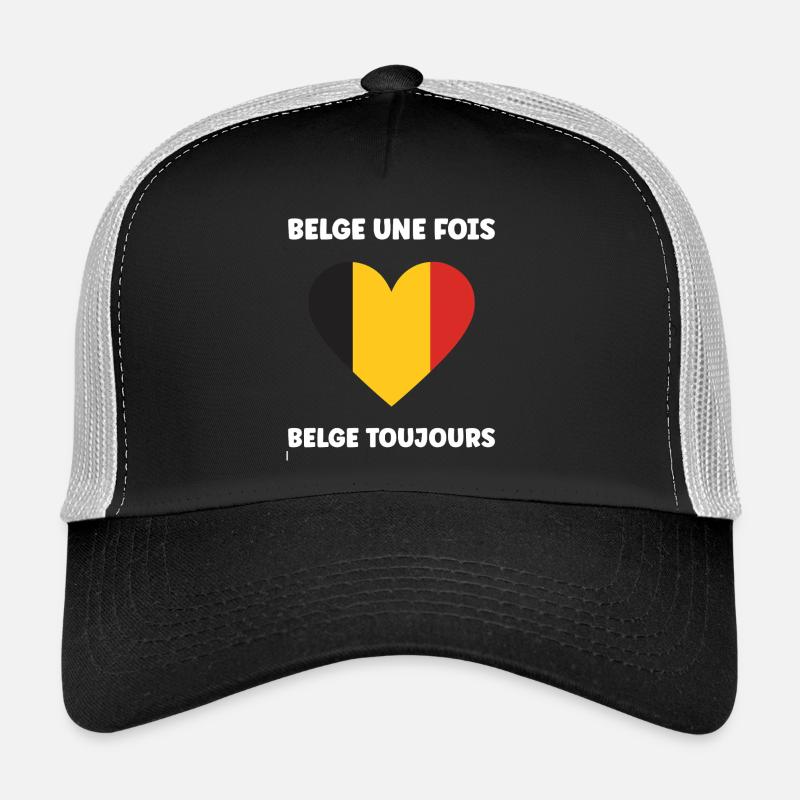 Cœur Belge Tricolore Casquette trucker 