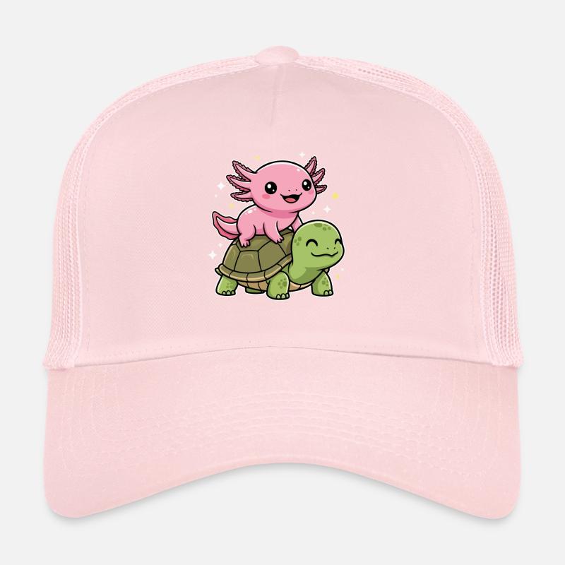 Axolotl et tortue Casquette trucker 