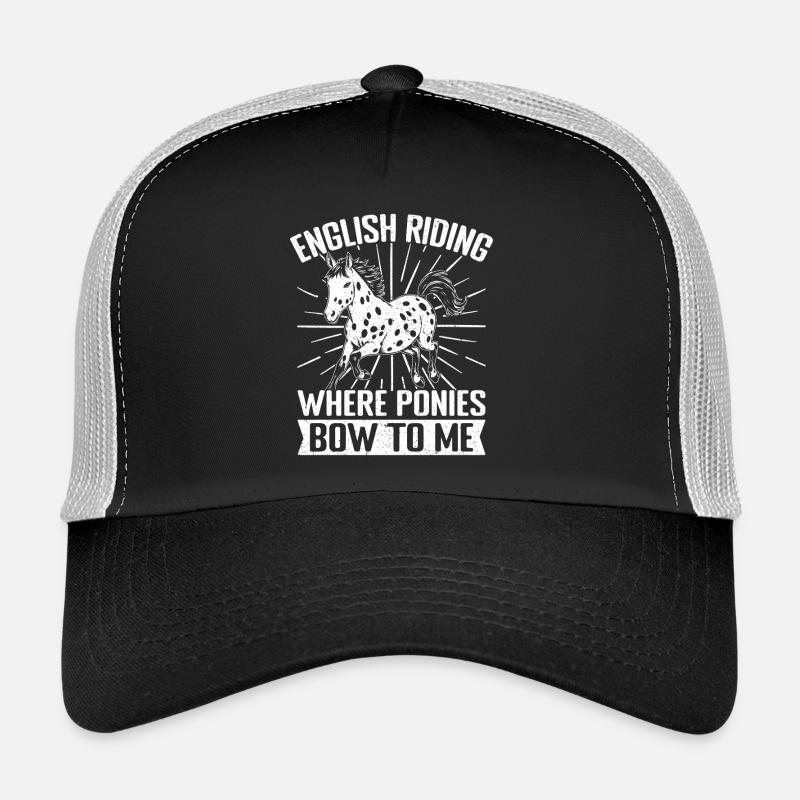 Cavalier amateur de chevaux Mon arc à l’anglais pour moi Casquette trucker 