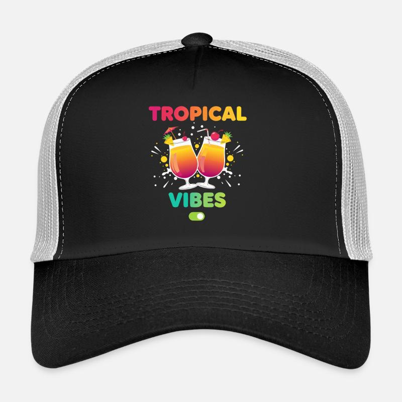 Tropical Vibes Urlaubsmodus Trucker Cap
