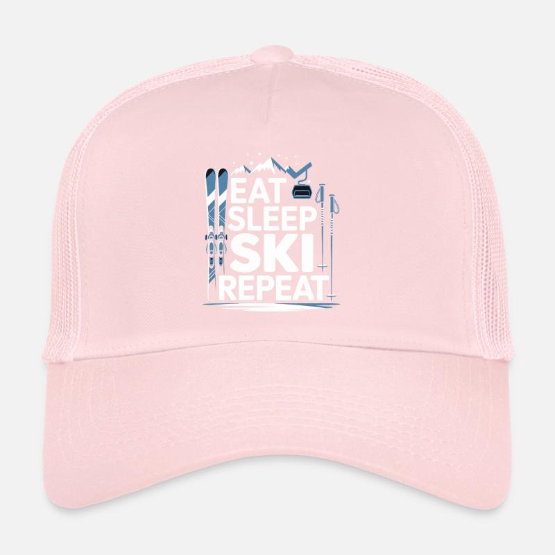 Manger, dormir, skier, répéter Casquette trucker 