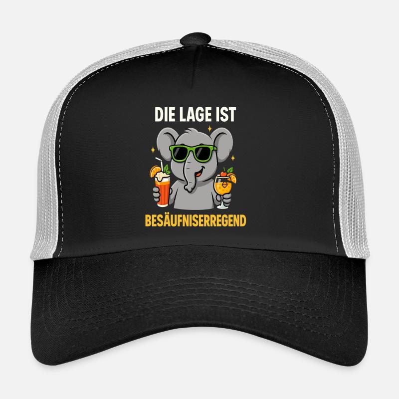 Die Lage ist besäufniserregend Trucker Cap