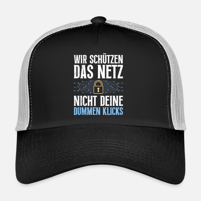 Computer Science WIR SCHÜTZEN DAS NETZ NICHT DEIN Trucker Cap
