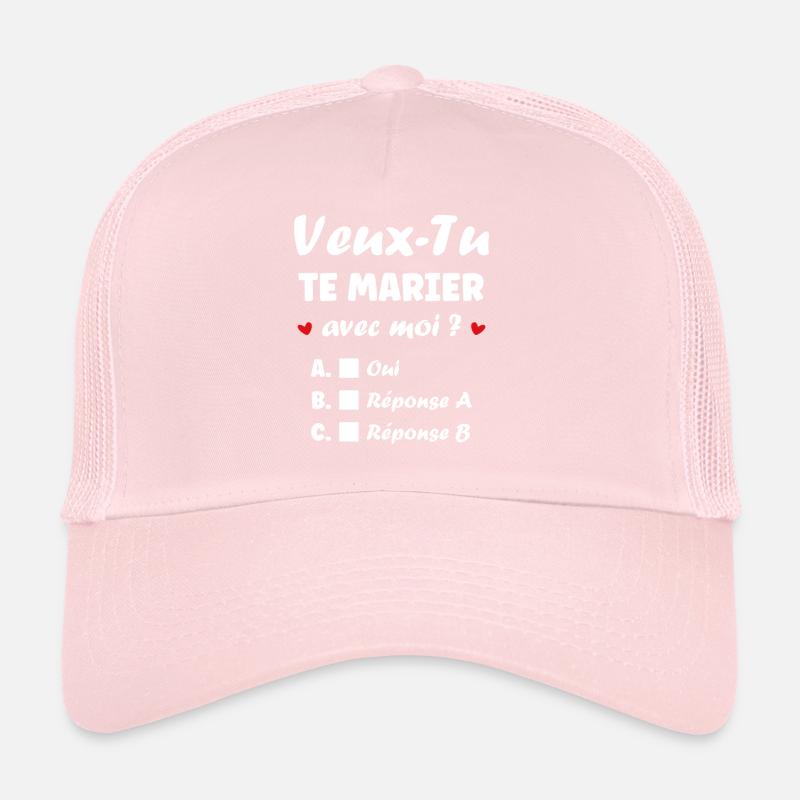 Interactive Wedding Proposal Trucker Cap