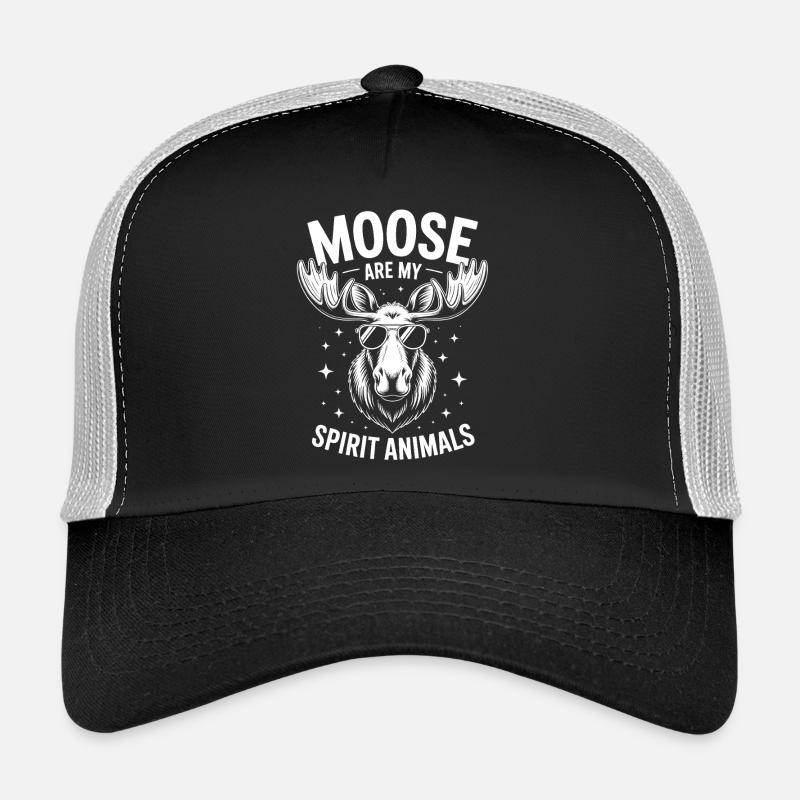 Moose Sayings Moose Funny Moose Gift Trucker Cap
