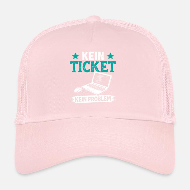 Ordinateur de nerd PAS DE TICKET PAS DE PROBLÈME DRÔLE Casquette trucker 