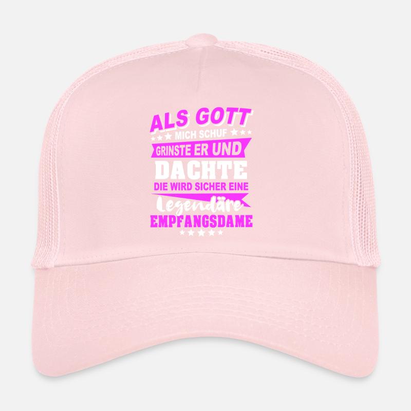 Receptionist Sayings Trucker Cap