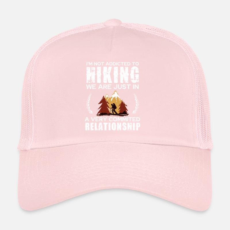 Hiking Commitment Tee Design Trucker Cap