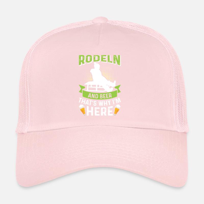 Chauffeur de bobsleigh LUGE ET BIÈRE C’EST POUR ÇA QUE JE SUIS LÀ Casquette trucker 