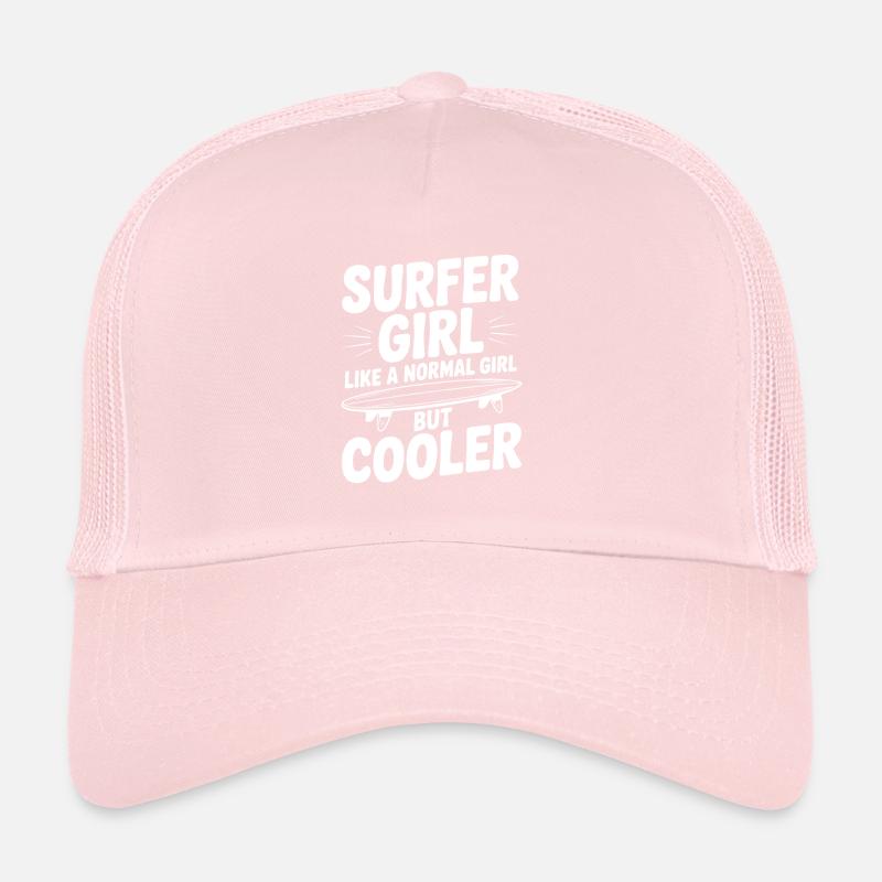 Surfeuse comme une fille normale, mais plus cool Casquette trucker 