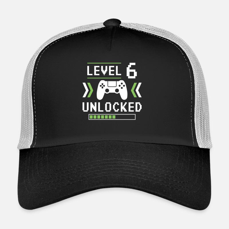 6e anniversaire 6 ans Niveau 6 Cadeau débloqué Casquette trucker 