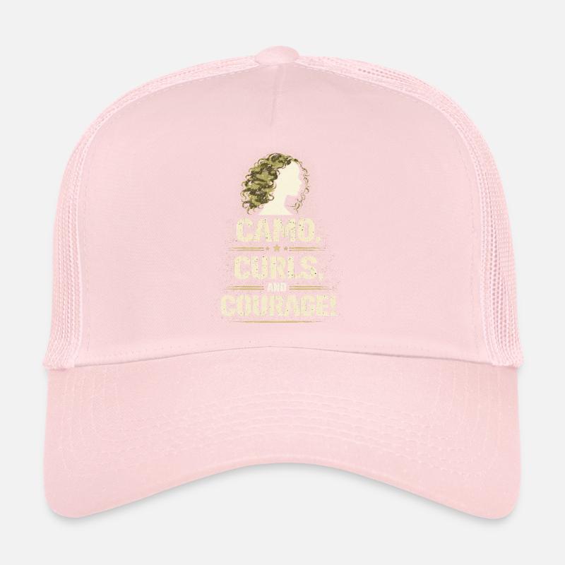 Boucles camouflages de soldate et courage Casquette trucker 