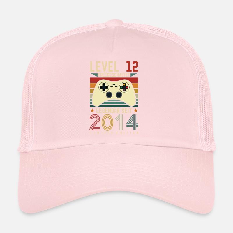 Level 12 Unlocked 12th Birthday 12 years Trucker Cap